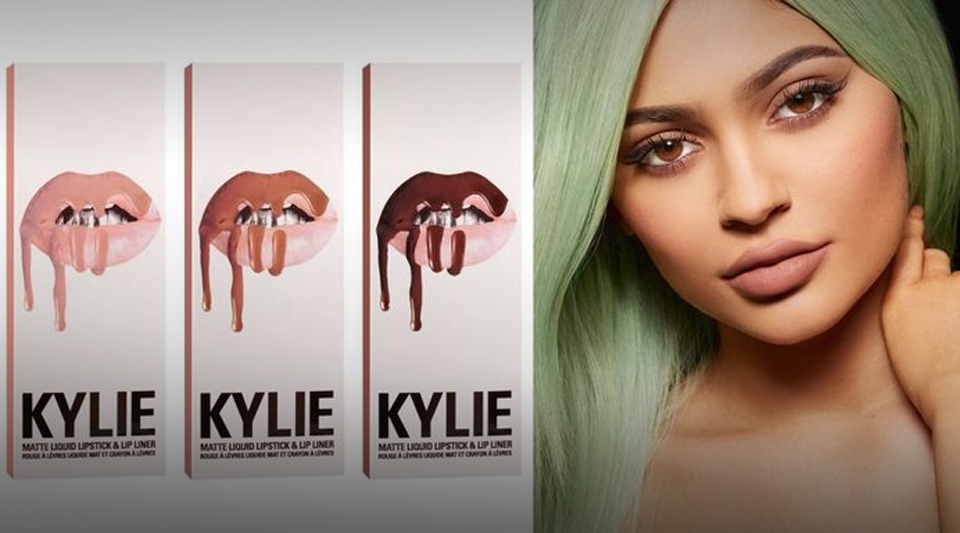 Kylie Jenner дан  KYLIE мўъжизавий ранглари энди Makeup Shop да.